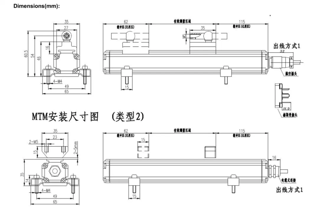 Miran High Precision Magnetostrictive Sensor Magnetic Linear Encoder